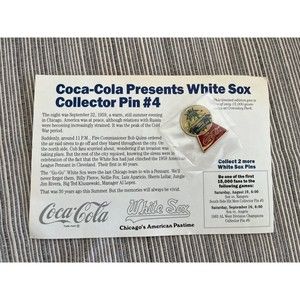 1983 Chicago White Sox Coca-Cola Collector Pin #4      NEW                     C